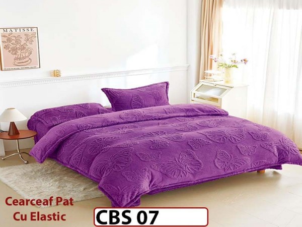 Lenjerie De Pat COCOLINO  cu Elastic 4 piese - CBS 07 Lenjerie De Pat COCOLINO  cu Elastic 4 piese - CBS 07