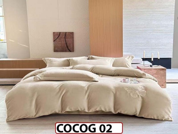 Lenjerie De Pat Cocolino de 2 Persoane cu 4 piese - COCOG 02 Lenjerie De Pat Cocolino de 2 Persoane cu 4 piese - COCOG 02