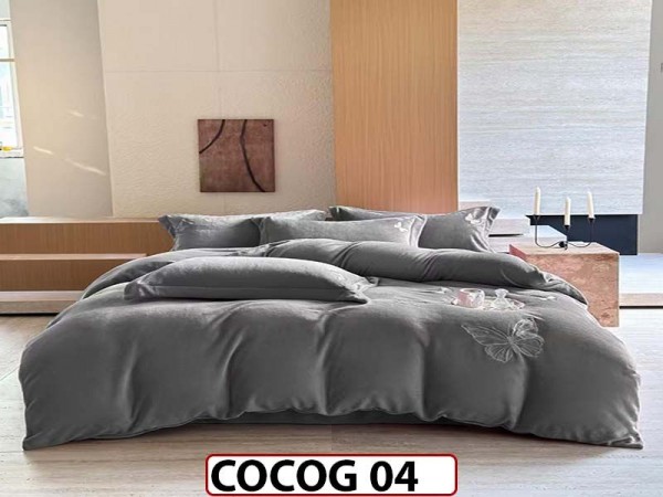 Lenjerie De Pat Cocolino de 2 Persoane cu 4 piese - COCOG 04 Lenjerie De Pat Cocolino de 2 Persoane cu 4 piese - COCOG 04