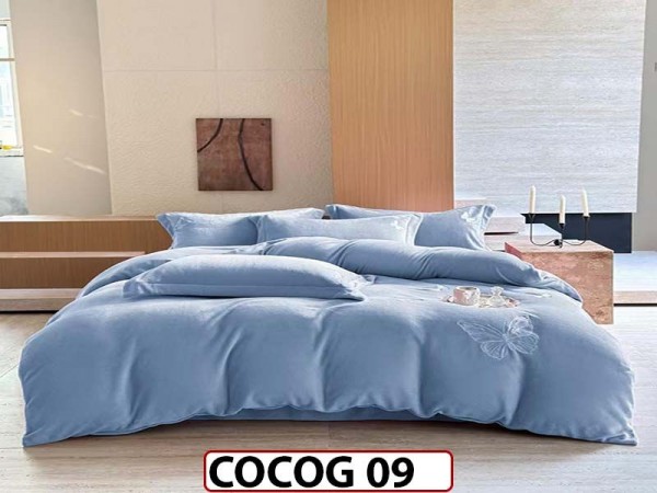 Lenjerie De Pat Cocolino de 2 Persoane cu 4 piese - COCOG 09 Lenjerie De Pat Cocolino de 2 Persoane cu 4 piese - COCOG 09
