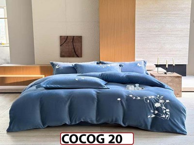 Lenjerie De Pat Cocolino de 2 Persoane cu 4 piese - COCOG 20 Lenjerie De Pat Cocolino de 2 Persoane cu 4 piese - COCOG 20