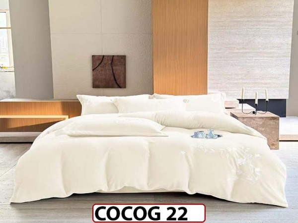 Lenjerie De Pat Cocolino de 2 Persoane cu 4 piese - COCOG 22 Lenjerie De Pat Cocolino de 2 Persoane cu 4 piese - COCOG 22
