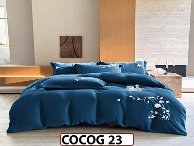 Lenjerie De Pat Cocolino de 2 Persoane cu 4 piese - COCOG 23 Lenjerie De Pat Cocolino de 2 Persoane cu 4 piese - COCOG 23