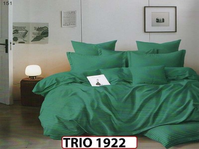 Lenjerie din  damasc finetat  6 piese  - TRIO 1922 Lenjerie din  damasc finetat  6 piese  - TRIO 1922