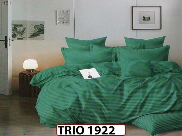 Lenjerie din  damasc finetat  6 piese  - TRIO 1922 Lenjerie din  damasc finetat  6 piese  - TRIO 1922