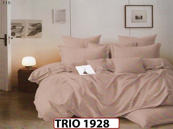 Lenjerie din  damasc finetat  6 piese  - TRIO 1928 Lenjerie din  damasc finetat  6 piese  - TRIO 1928