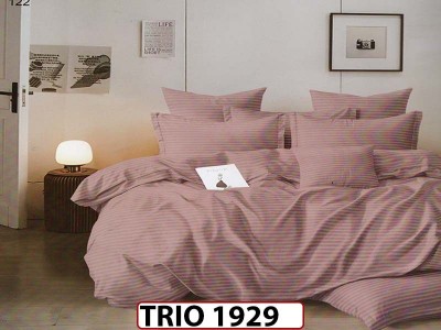 Lenjerie din  damasc finetat  6 piese  - TRIO 1929 Lenjerie din  damasc finetat  6 piese  - TRIO 1929