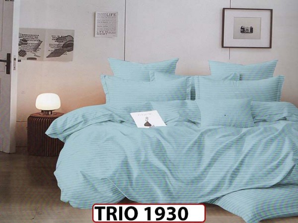 Lenjerie din  damasc finetat  6 piese  - TRIO 1930 Lenjerie din  damasc finetat  6 piese  - TRIO 1930