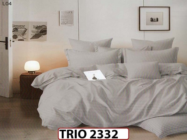 Lenjerie din  damasc finetat  6 piese  - TRIO 2332 Lenjerie din  damasc finetat  6 piese  - TRIO 2332