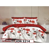 Lenjerie din finet  6 piese cearceaf cu elastic - JON 3214