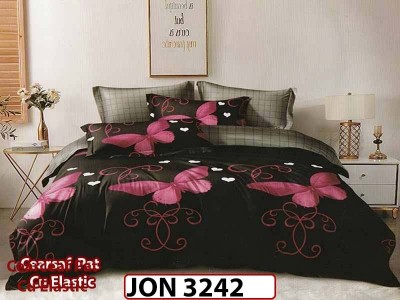 Lenjerie din finet  6 piese cearceaf cu elastic - JON 3242