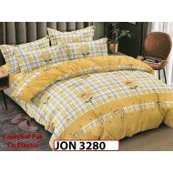 Lenjerie din finet  6 piese cearceaf cu elastic - JON 3280