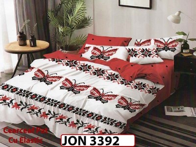 Lenjerie din finet  6 piese cearceaf cu elastic - JON 3392