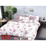 Lenjerie din finet  6 piese cearceaf cu elastic - JON 3400