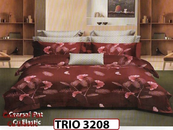 Lenjerie din finet  6 piese cu elastic - TRIO3208