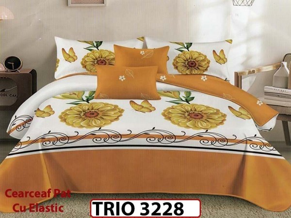 Lenjerie din finet  6 piese cu elastic - TRIO3228