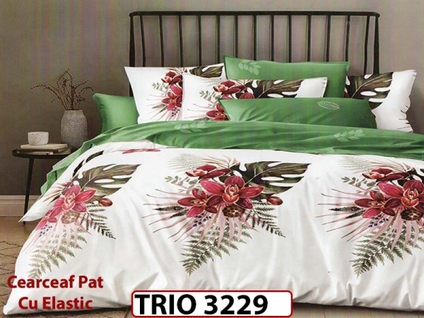 Lenjerie din finet 6 piese cu elastic - TRIO3229 Lenjerie din finet 6 piese cu elastic - TRIO3229