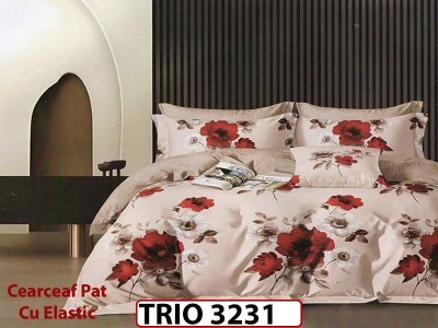 Lenjerie din finet  6 piese cu elastic - TRIO3231