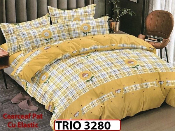 Lenjerie din finet 6 piese cu elastic - TRIO3280 Lenjerie din finet 6 piese cu elastic - TRIO3280