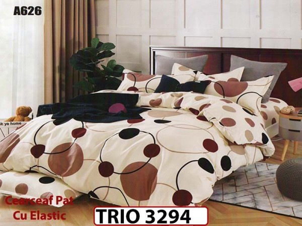 Lenjerie din finet 6 piese cu elastic - TRIO3294 Lenjerie din finet 6 piese cu elastic - TRIO3294