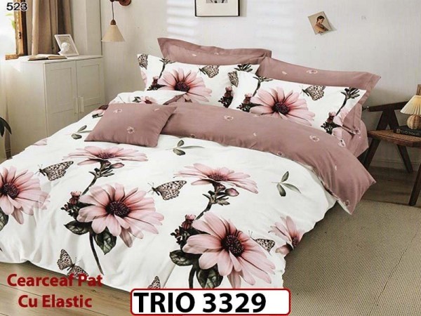 Lenjerie din finet  6 piese cu elastic - TRIO3329