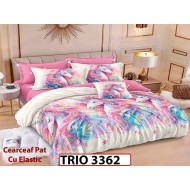 Lenjerie din finet  6 piese cu elastic - TRIO3362