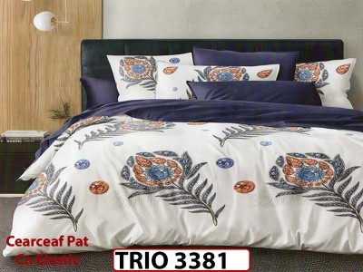 Lenjerie din finet  6 piese cu elastic - TRIO3381 Lenjerie din finet  6 piese cu elastic - TRIO3381