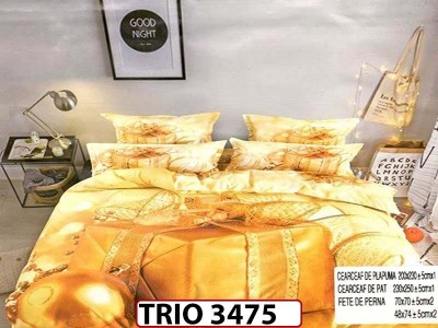 Lenjerie din finet  6 piese  - TRIO3475 Lenjerie din finet  6 piese  - TRIO3475