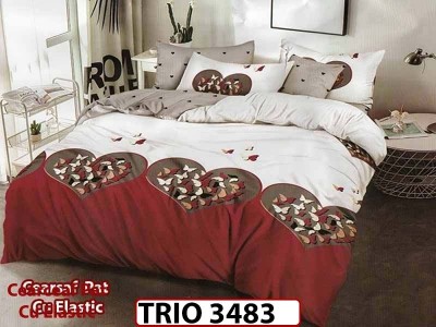 Lenjerie din finet  6 piese cu elastic - TRIO3483 Lenjerie din finet  6 piese cu elastic - TRIO3483