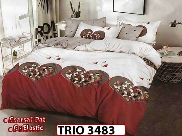 Lenjerie din finet  6 piese cu elastic - TRIO3483 Lenjerie din finet  6 piese cu elastic - TRIO3483