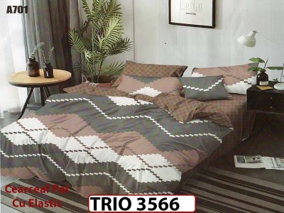 Lenjerie din finet  6 piese cu elastic - TRIO3566