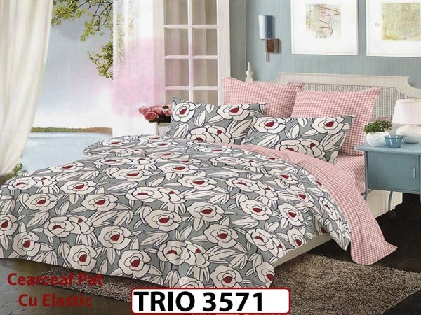 Lenjerie din finet  6 piese cu elastic - TRIO3571