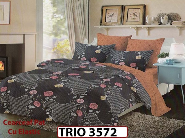 Lenjerie din finet  6 piese cu elastic - TRIO3572