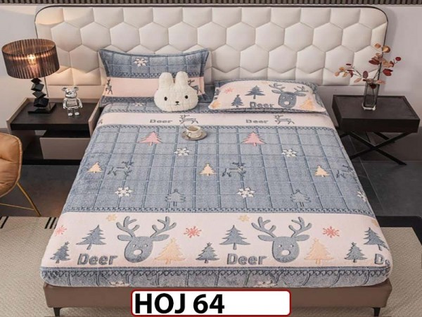 Husa de Pat + 2 Fete de Perne - Cocolino- Pat 2 Persoane - HOJ64