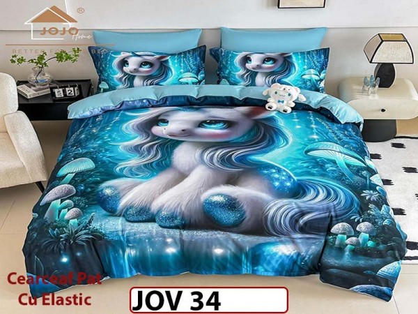 Lenjerie 5D din Finet 6 piese cu Elastic - JOV 34