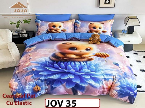 Lenjerie 5D din Finet 6 piese cu Elastic - JOV 35