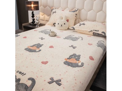 Husa de Pat + 2 Fete de Perne - Cocolino- Pat 2 Persoane - HOJ62