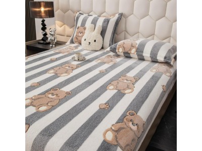 Husa de Pat + 2 Fete de Perne - Cocolino- Pat 2 Persoane - HOJ63