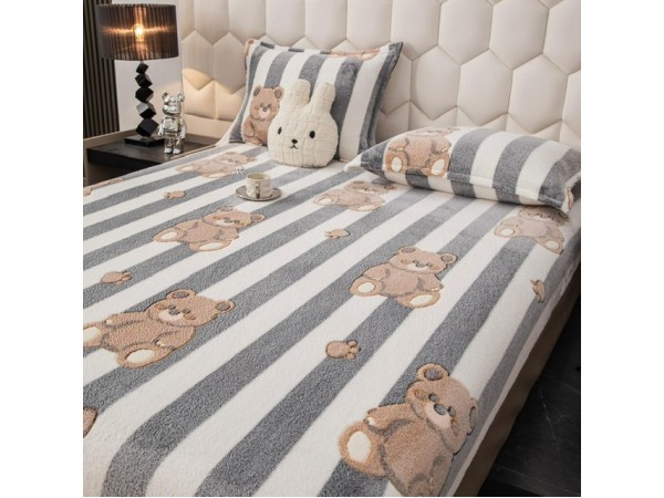 Husa de Pat + 2 Fete de Perne - Cocolino- Pat 2 Persoane - HOJ63