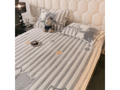 Husa de Pat + 2 Fete de Perne - Cocolino- Pat 2 Persoane - HOJ44