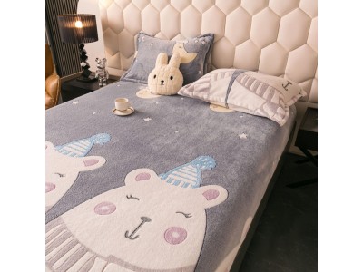 Husa de Pat + 2 Fete de Perne - Cocolino- Pat 2 Persoane - HOJ43