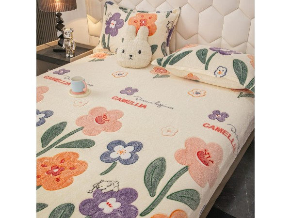 Husa de Pat + 2 Fete de Perne - Cocolino- Pat 2 Persoane - HOJ67