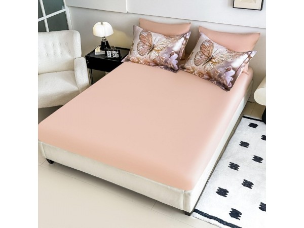 Lenjerie 3D din finet 4 piese 1 Persoana Cearceaf cu Elastec - DJO49