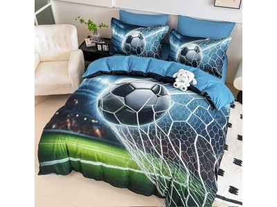 Lenjerie 3D din finet 4 piese 1 Persoana Cearceaf cu Elastec - DJO50