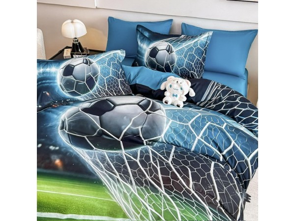 Lenjerie 3D din finet 4 piese 1 Persoana Cearceaf cu Elastec - DJO50