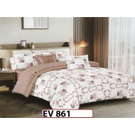 Lenjerie din bumbac Satinat 6 piese Casa New Concept - EV861