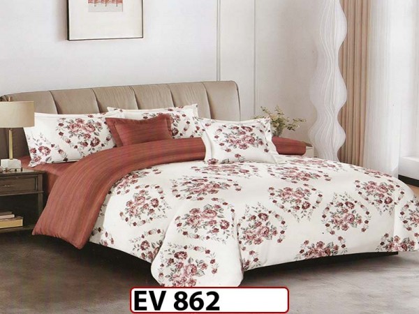 Lenjerie din bumbac Satinat 6 piese Casa New Concept - EV862