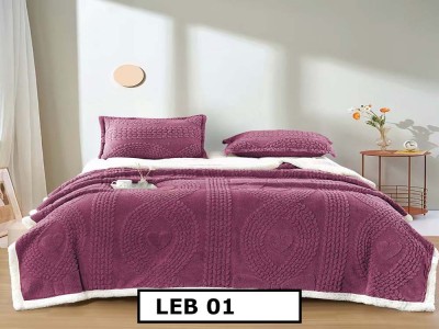 Patura Pufoasa Cocolino cu Blanita pentru pat dublu + 2 Fete de Perne LEB01