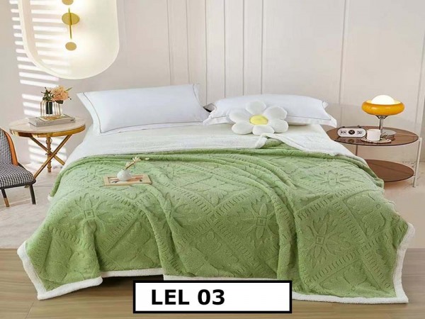 Patura Pufoasa Cocolino cu Blanita pentru pat dublu LEL03