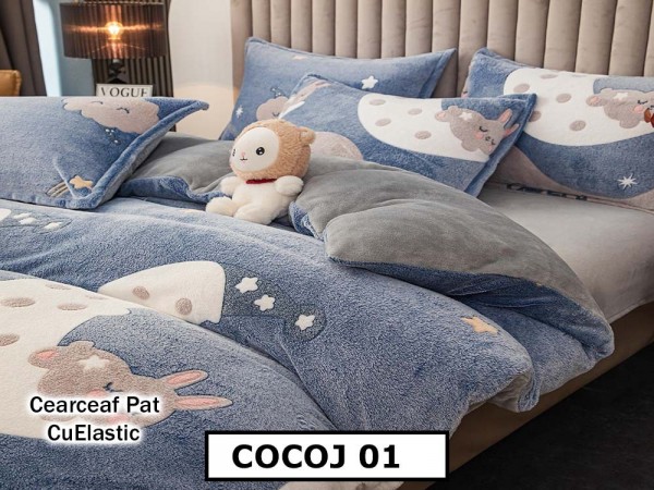 Lenjerie De Pat COCOLINO  cu Elastic 4 piese - COCOJ01